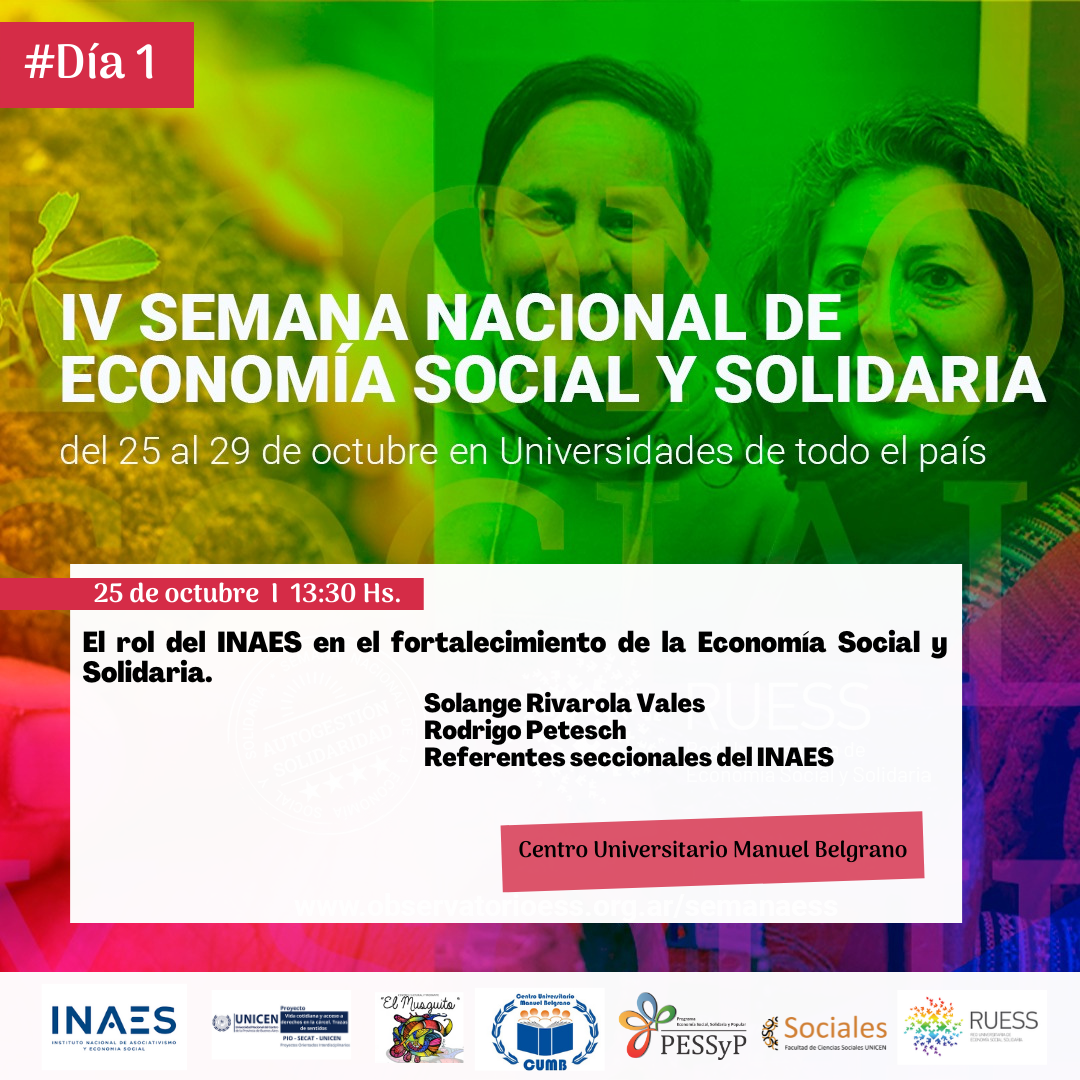 Unicen Sede Olavarria El Rol Del Inaes En El Fortalecimiento De La